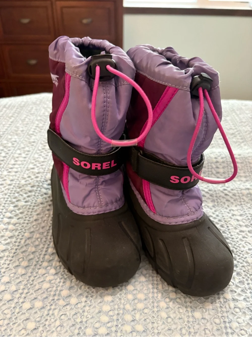 Sorel Kids' Purple and Pink Winter Boots sz 11
